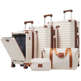 Deluxe 5-Piece Hard side Luggage Set With USB & TSA Security