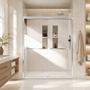 56-60" W x 72" H Framed Double Sliding Shower Door
