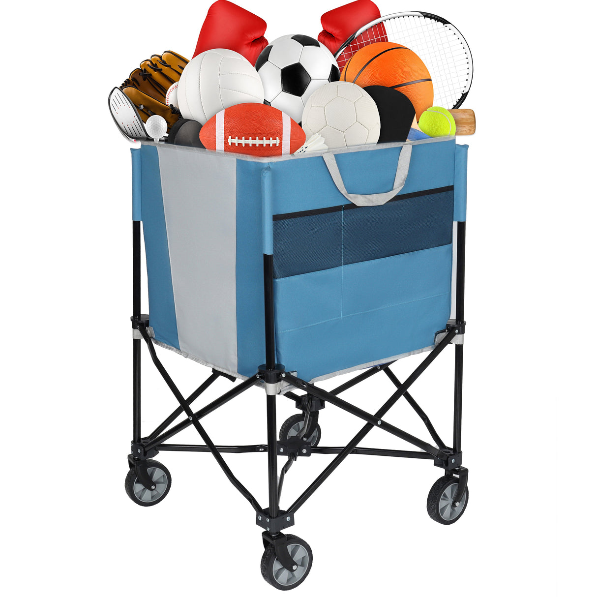 Rolling Ball Storage Cart with Wheels