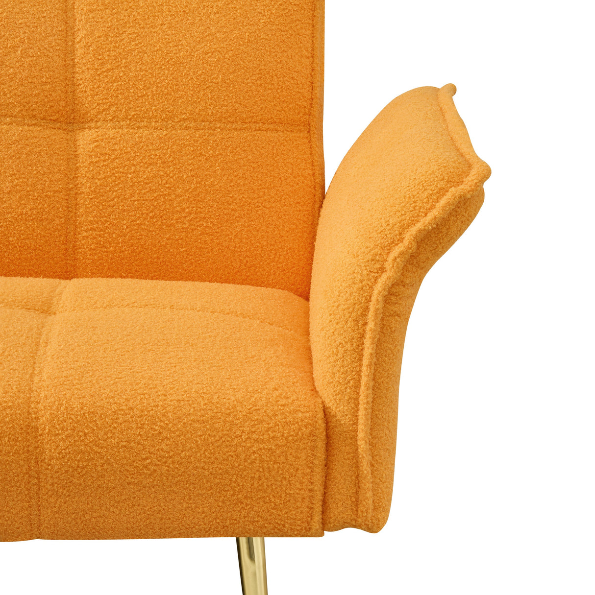 70-Inch Teddy Fleece Sofabed with Adjustable Arms and Backrest