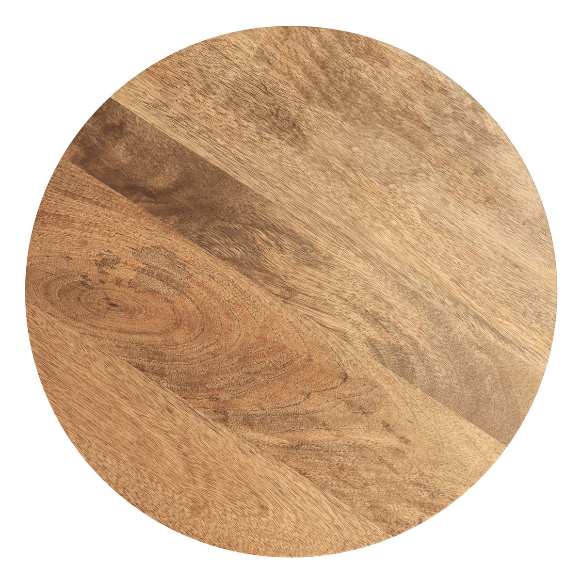 Handcrafted Mango Wood Accent Table with Sculptural Design - Multiple Colors