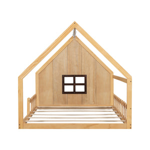 House Bed With Window And Fence