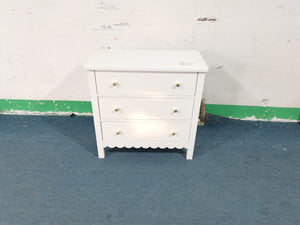 White 3 Drawer Dresser for Bedroom