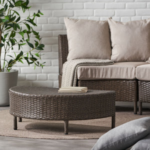 Pt Limon Outdoor Coffee Table Half Round Design