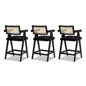 25.5" The Milano Ascensore™ Bar Stools — Set of Three