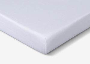 Hyper-Linen Crib Sheet with Powerband® - White