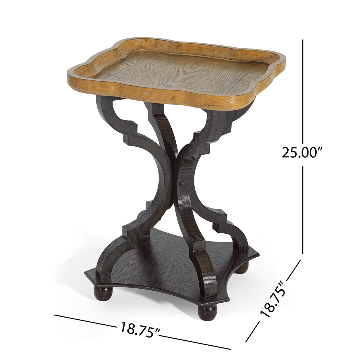 End Table (Natural + Black)