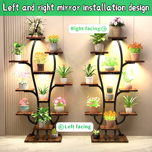Vase Shape Plant Stand Indoor with Grow Lights