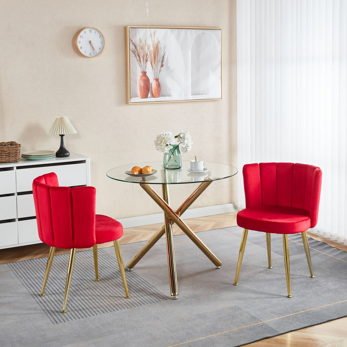 Ergonomic Dining Chair Set of 2