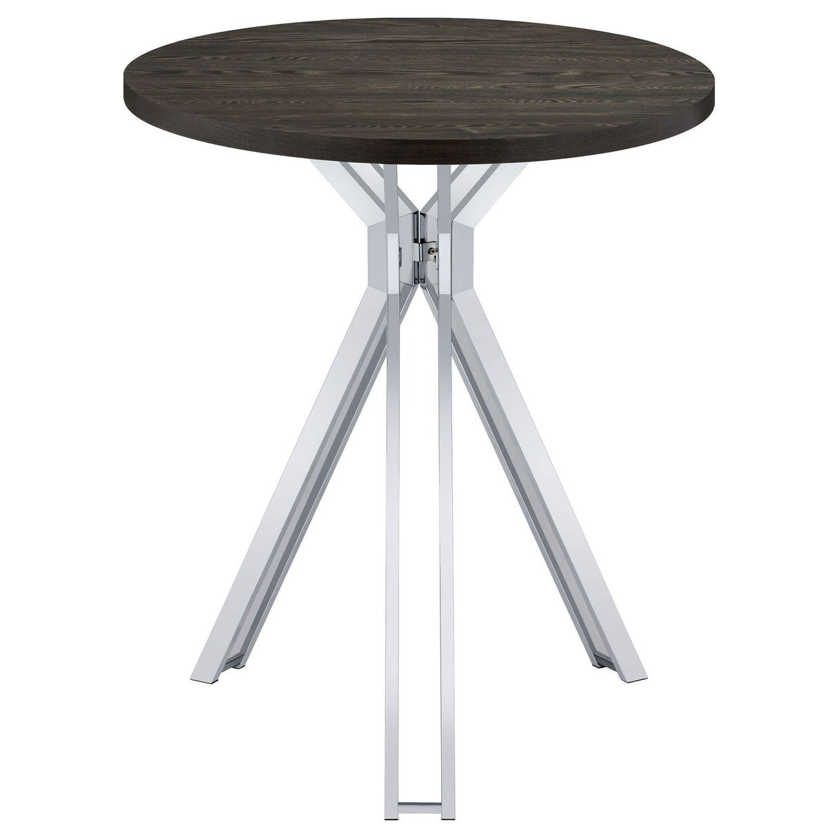 Edgerton - Round Height Bistro Bar Table - Dark Oak