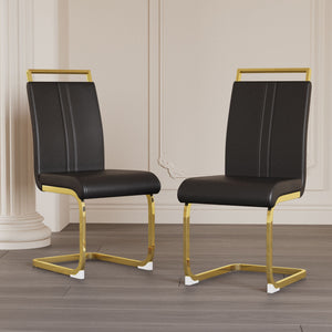 Side Dining Room Chair, Padded Seat High Back