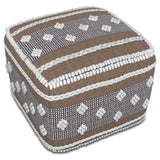 Mapleton Outdoor/Indoor Pouf in Recycled PET Woven Polyester