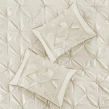 7 Piece Tufted Comforter Set Ivory Full