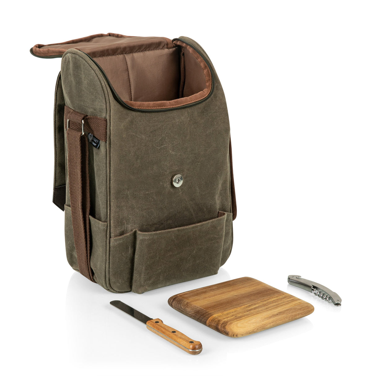 2 Bottle Insulated Wine & Cheese Cooler Tote