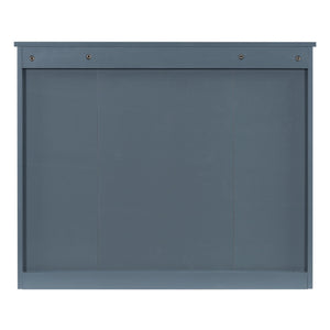 Wall Mounted Bathroom Storage Cabinet With Mirror, Cabinet With 6 Open Shelves And Adjustable Interior