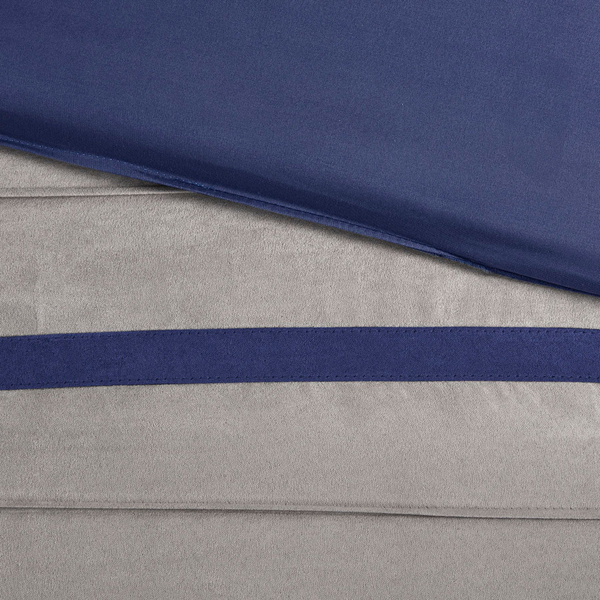 7 PC Pieced Faux Suede Comforter Set
