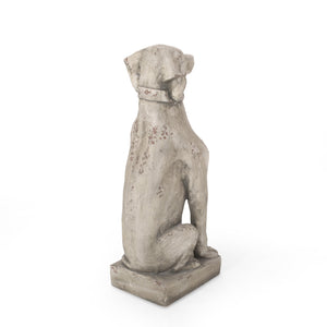 MGO Dog Decor Outdoor Dog Statue, Antique