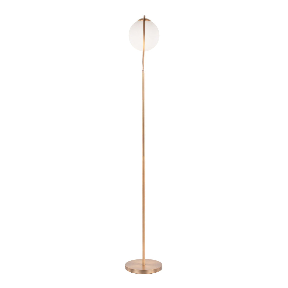 Moon - Contemporary Floor Lamp - Gold / Frosted