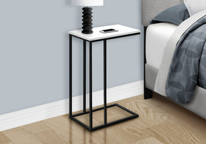 Accent Table, C-Shaped, Space-Saving Functionality