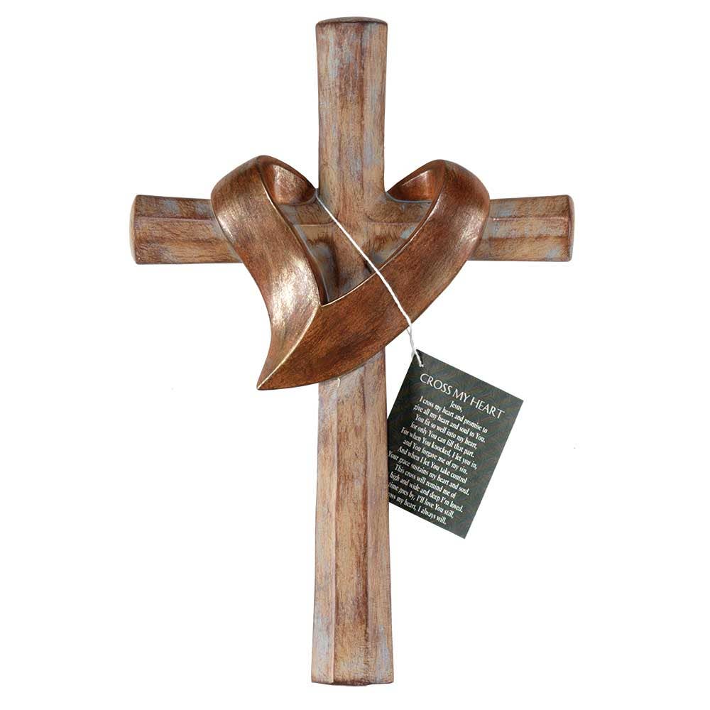 Jesus I Cross My Heart Wall Cross