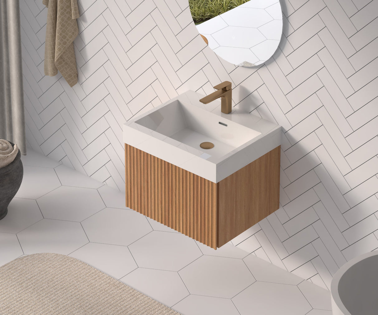 24" Bathroom Vanity with Sink