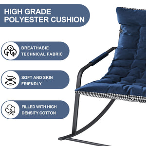 Rocking Chair With Storage, Cushions & Armrests