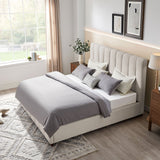 The Upholstered Wingback Bed – A Refined Union of Contemporary Comfort and Architectural Elegance
