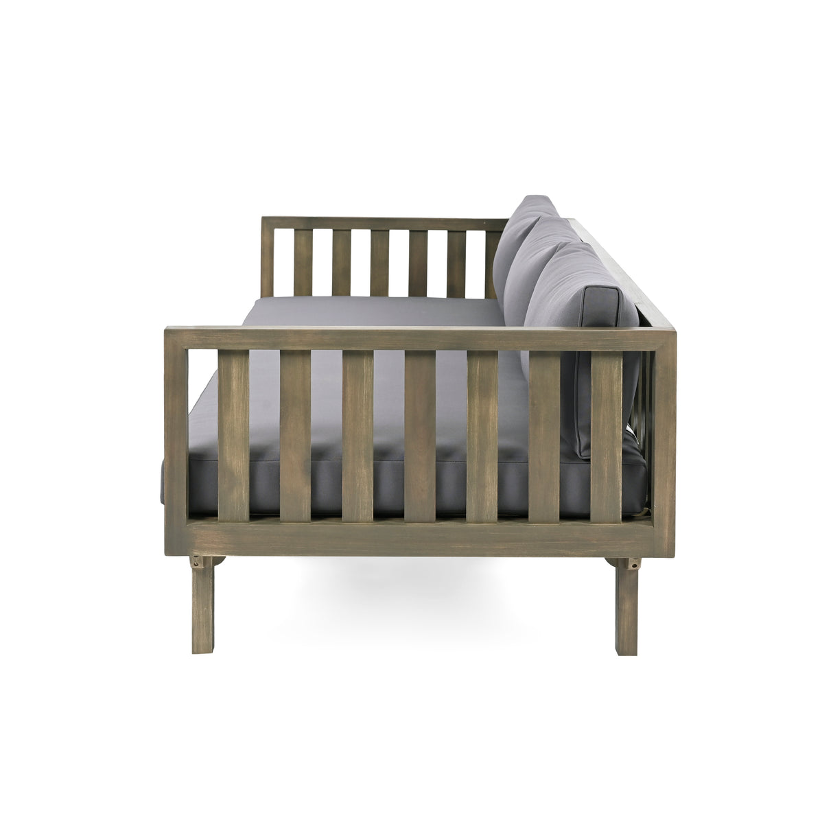 Claremont 3-seater day bed, dark grey