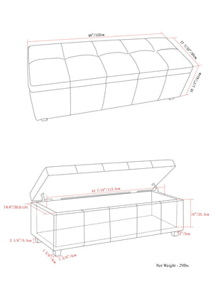 Castleford - Contemporary Storage Ottoman