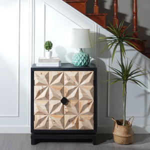 3D Geometric Double-Door Cabinet