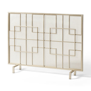 Dorothy - Modern Single Panel Iron Fire Screen