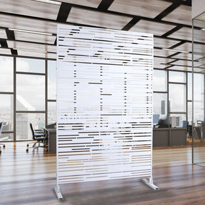 Outdoor & Indoor Freestanding Metal Privacy Screen