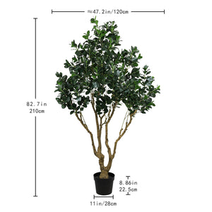 7.2FT Tall Artificial Silk Tree Large Faux Greenery Plant