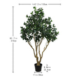 7.2FT Tall Artificial Silk Tree Large Faux Greenery Plant