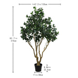 7.2FT Tall Artificial Silk Tree Large Faux Greenery Plant
