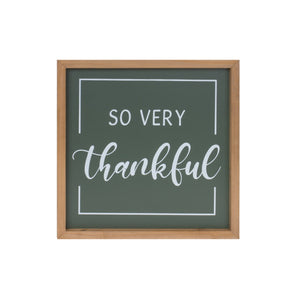 Gather and Thankful Sentiment Sign (Set of 2)