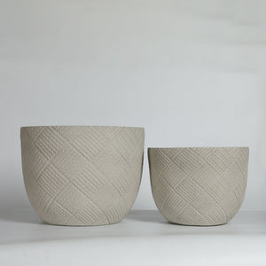 Round Concrete Planter Set of 2