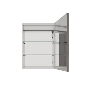 Bathroom Medicine Cabinet With LED Mirror, Anti-Fog, Waterproof, 3000K~6000K Single Door Lighted Bathroom Cabinet With Touch Swich