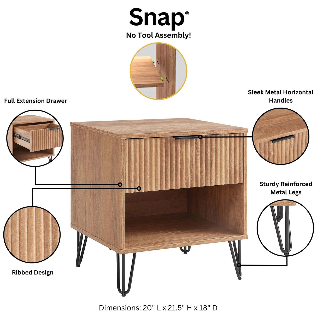 Dumbo - Modern Nightstand