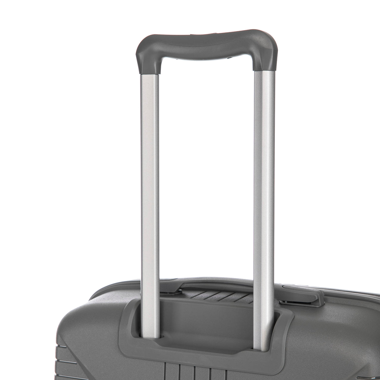 3-Piece PP Spinner Wheel Luggage Set 20/24/28 Silver Grey