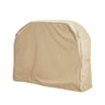 Shield durable BBQ grill cover fitted over an outdoor grill