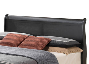 Upholstered Panel Sleigh Bed Design