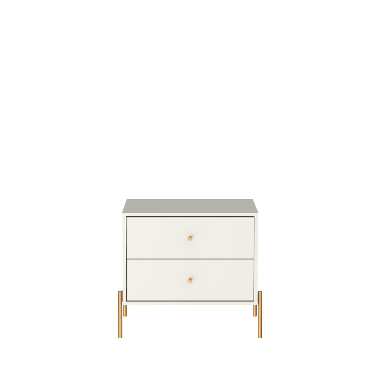 Jasper - Nightstand With 2 Drawers - Off White
