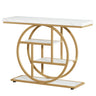 Console Table With 4-Tier Design For Living Hallway