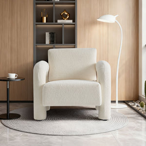 Modern Velvet Fabric Accent Chair