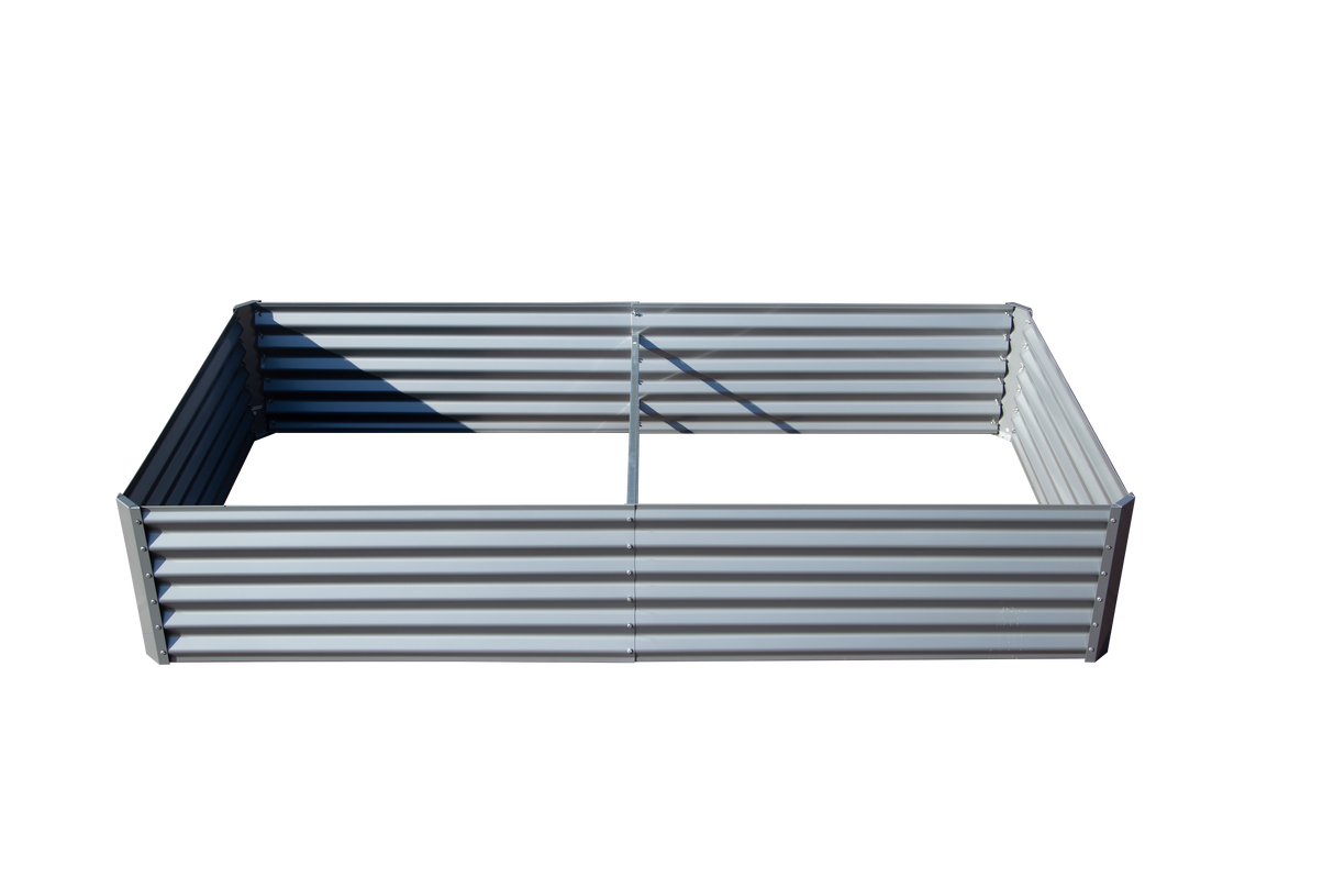 6x3x1ft Galvanized Raised Garden Bed