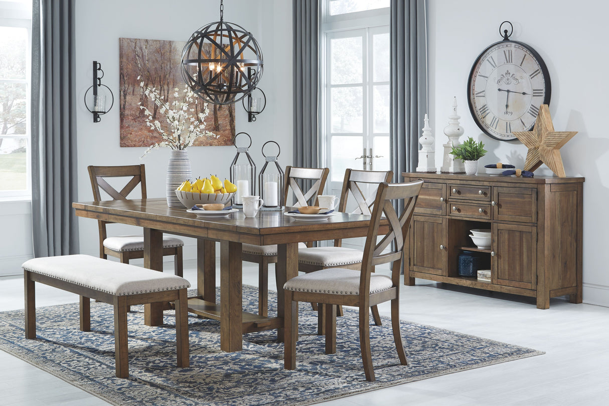 Moriville - Upholstered Bench - Beige