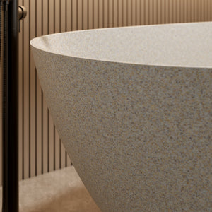 61'' Freestanding Bathtub with Overflow and Pop-up Drain