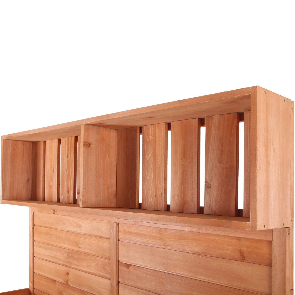 TOPMAX 65' Large Wooden Farmhouse Rustic Outdoor Potting Bench Table