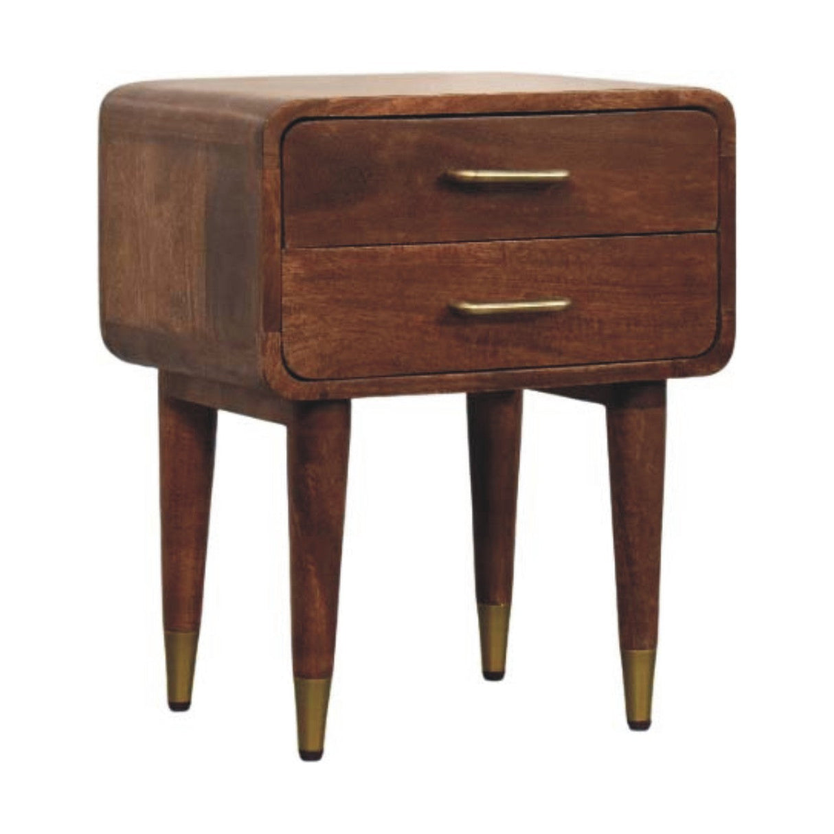 Solid Wood Astor 2-Drawer Nightstand